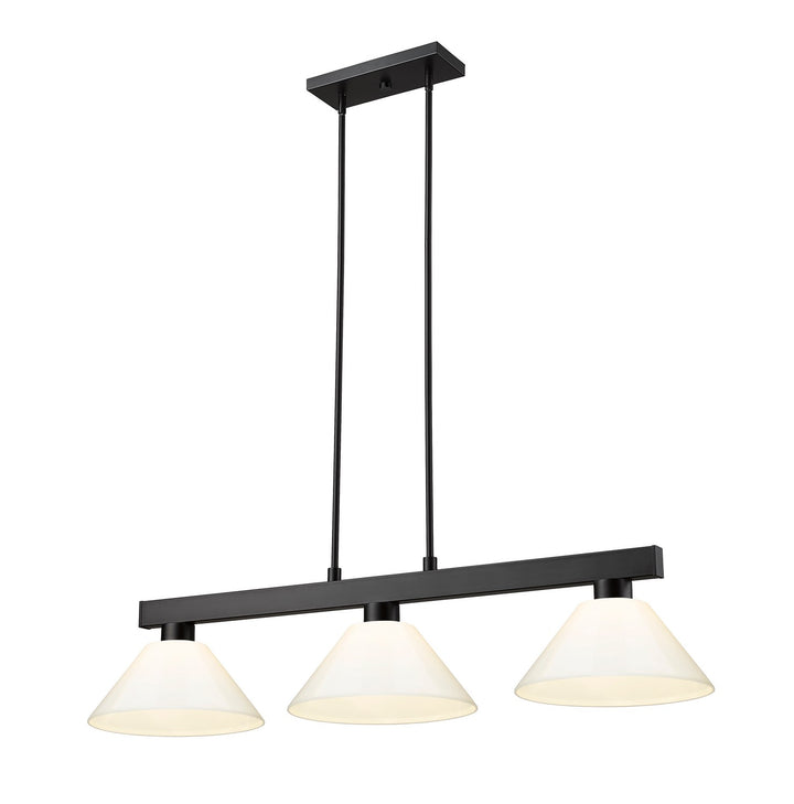 Z-Lite Lighting 152MB-PWH Modern Cobalt Pendant Light Matte Black