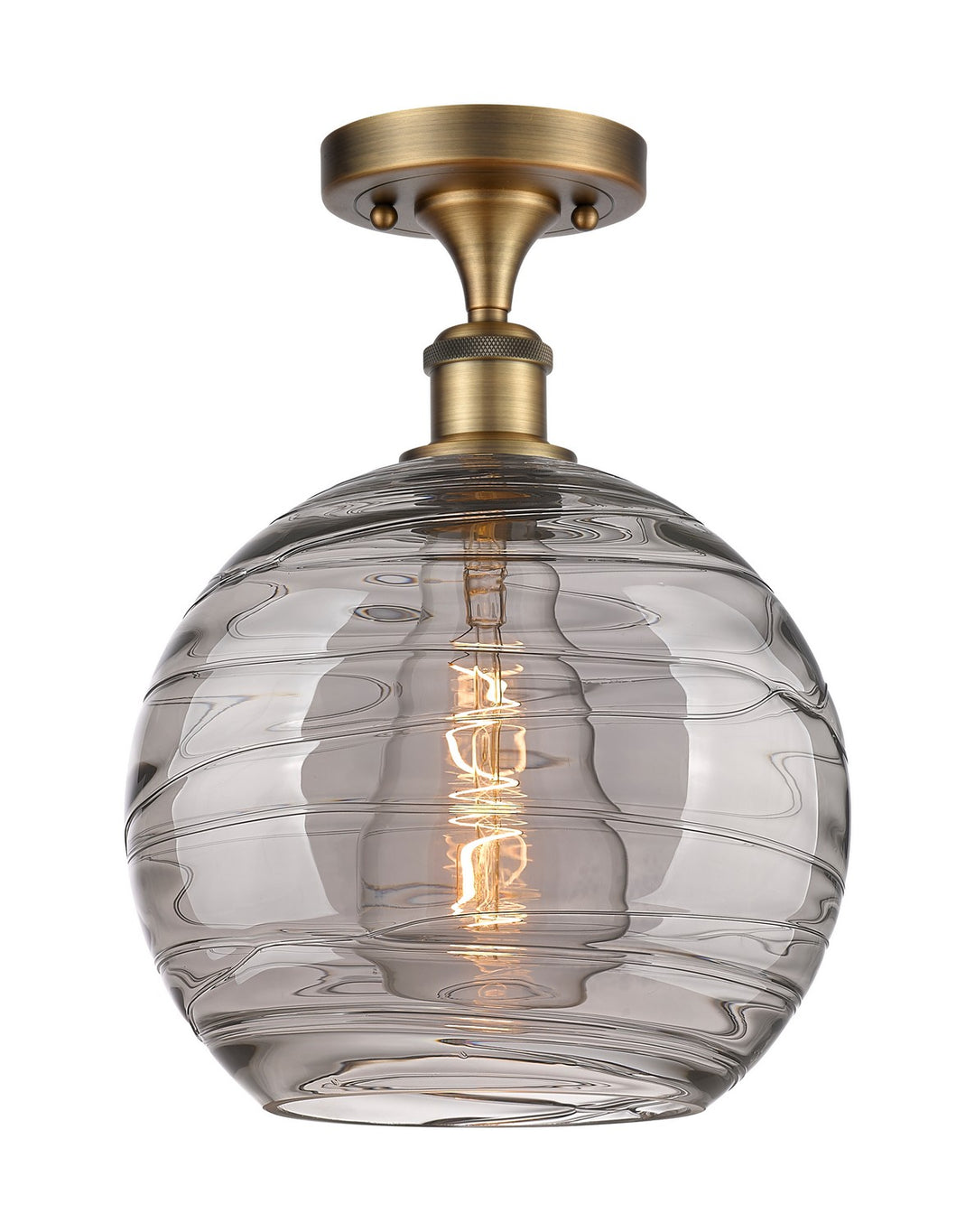 Innovations Ballston 516-1C-BB-G1213-10SM Ceiling Light - Brushed Brass
