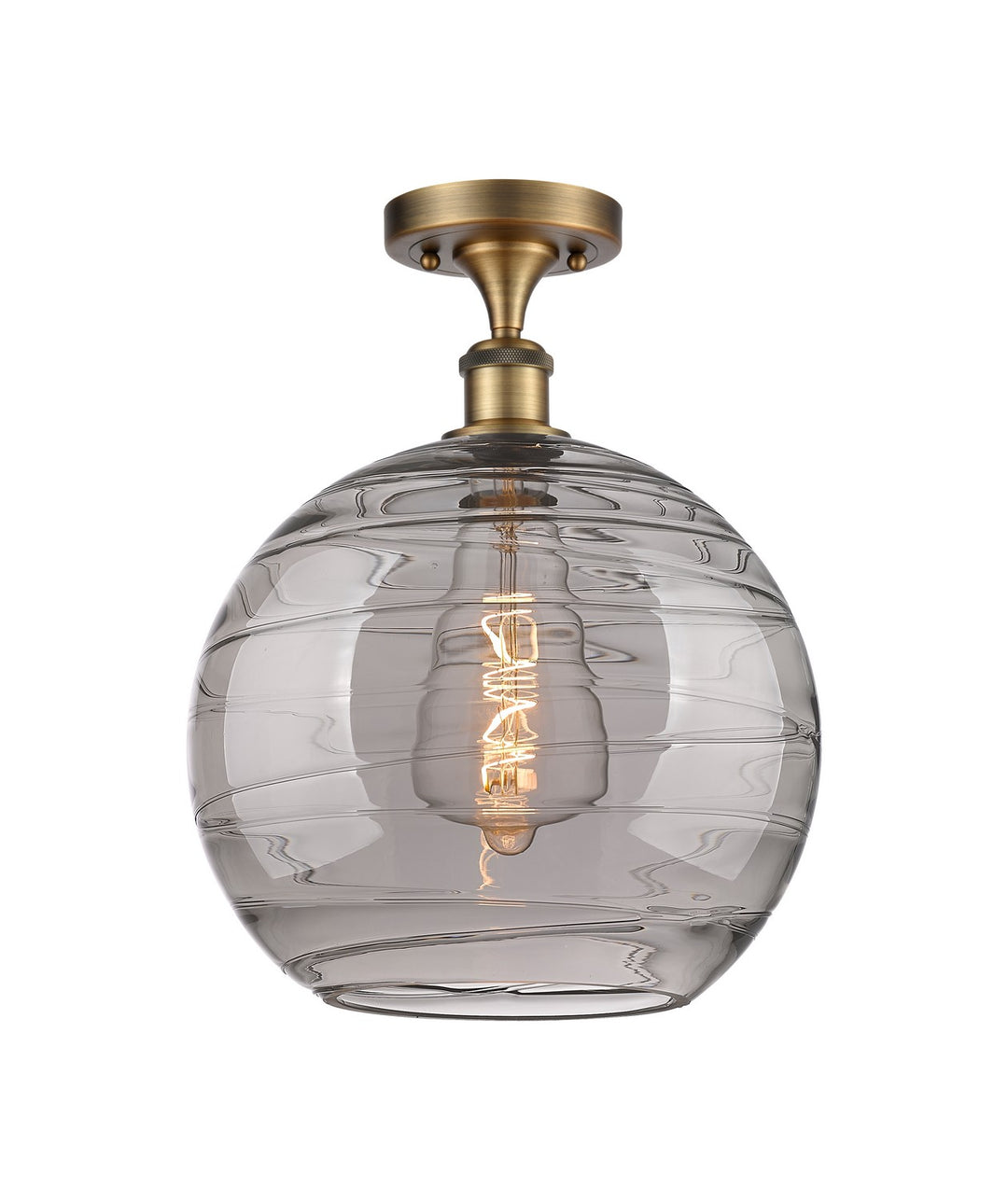 Innovations Ballston 516-1C-BB-G1213-12SM Ceiling Light - Brushed Brass