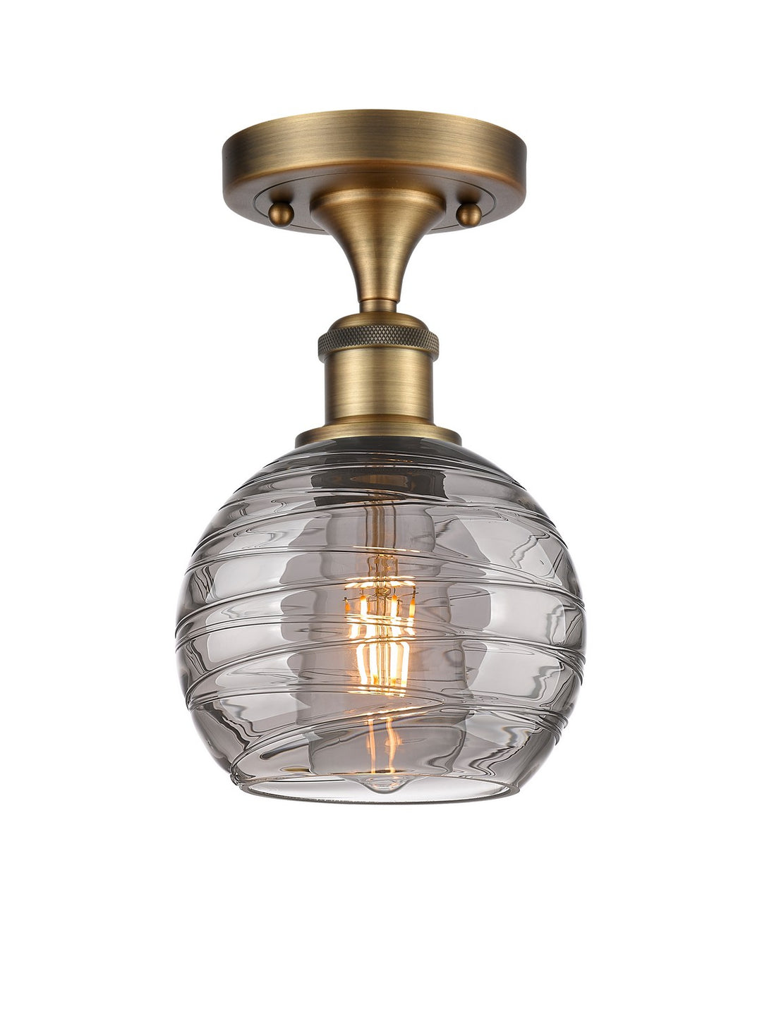 Innovations Ballston 516-1C-BB-G1213-6SM Ceiling Light - Brushed Brass