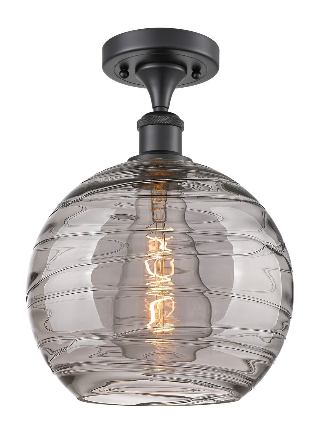 Innovations Ballston 516-1C-BK-G1213-10SM Ceiling Light - Matte Black