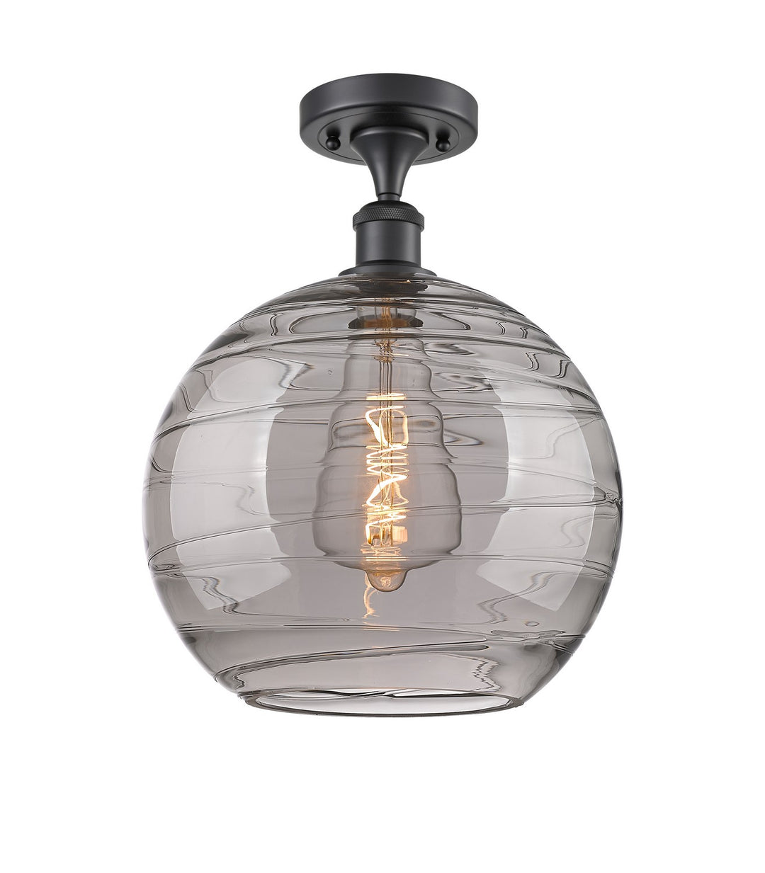 Innovations Ballston 516-1C-BK-G1213-12SM Ceiling Light - Matte Black