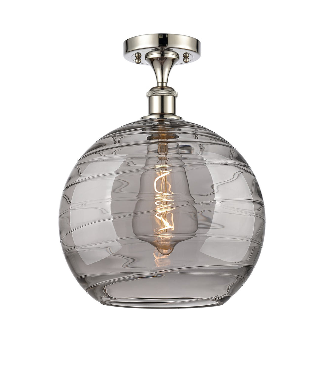 Innovations Ballston 516-1C-PN-G1213-12SM Ceiling Light - Polished Nickel
