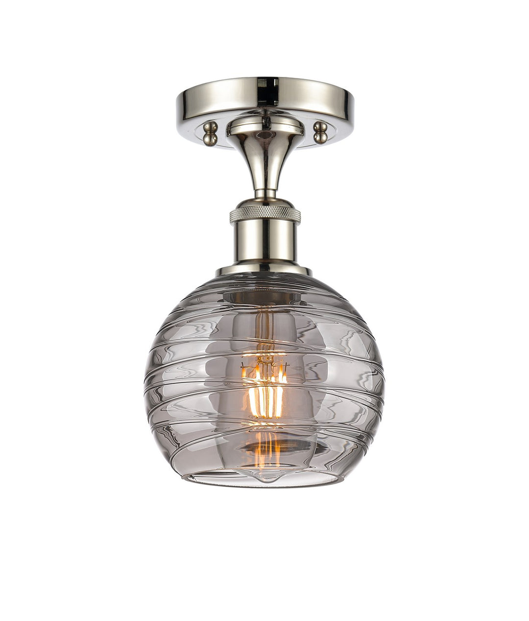 Innovations Ballston 516-1C-PN-G1213-6SM Ceiling Light - Polished Nickel