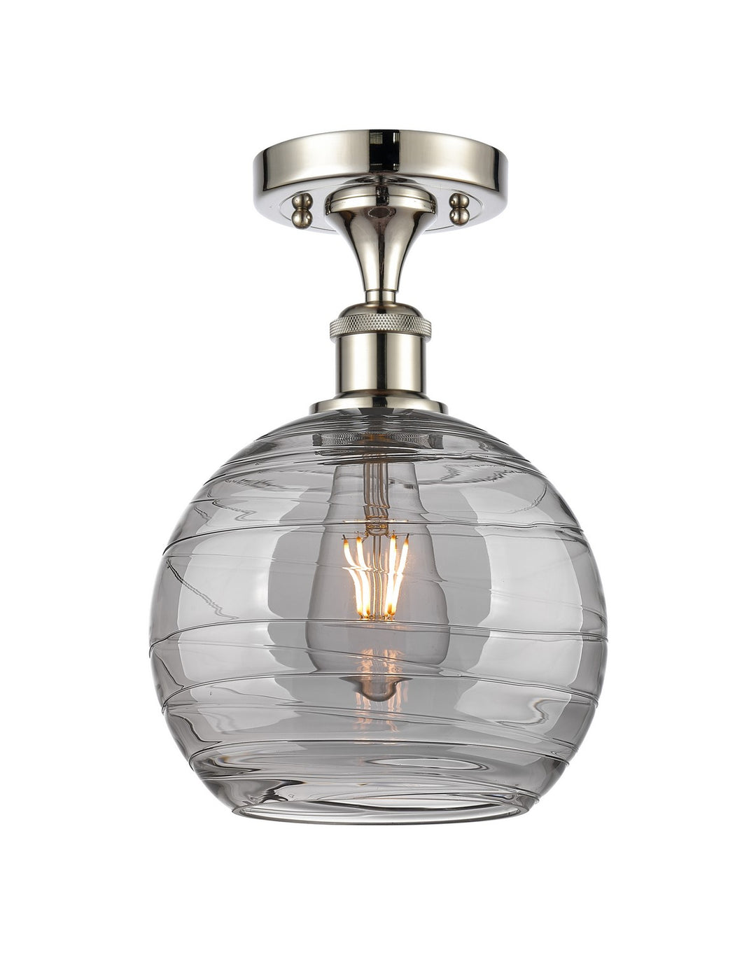Innovations Ballston 516-1C-PN-G1213-8SM Ceiling Light - Polished Nickel