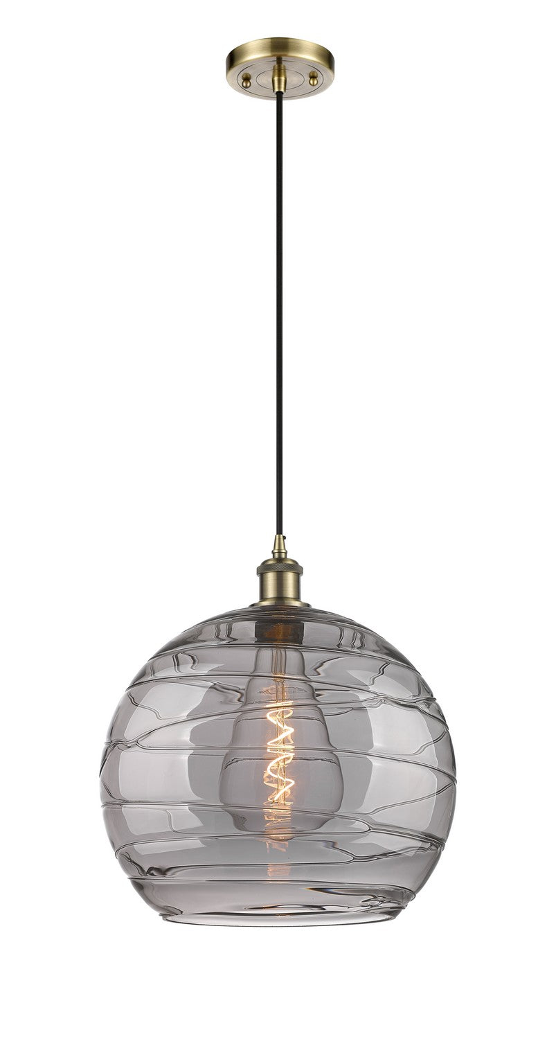 Innovations Ballston 516-1P-AB-G1213-14SM Pendant Light - Antique Brass