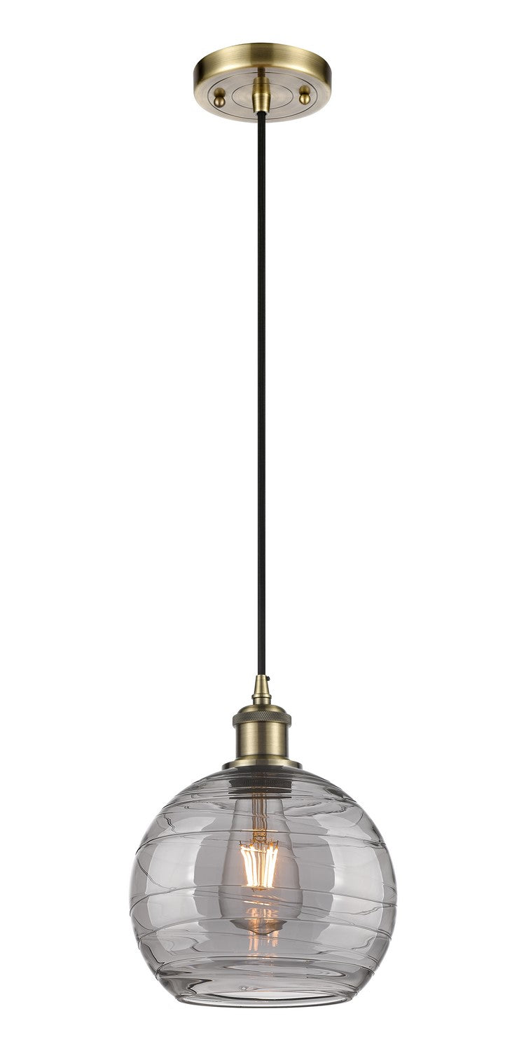 Innovations Ballston 516-1P-AB-G1213-8SM Pendant Light - Antique Brass