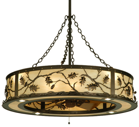 Meyda Tiffany Oak Leaf & Acorn 136747 Chandelier Light - Mahogany Bronze