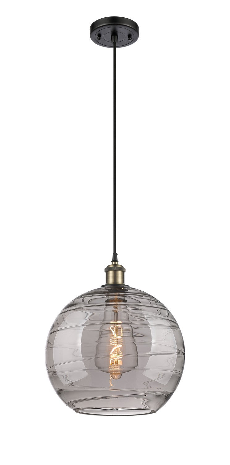 Innovations Ballston 516-1P-BAB-G1213-12SM Pendant Light - Black Antique Brass