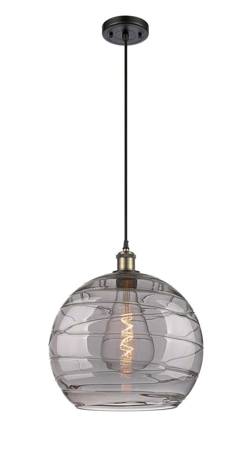 Innovations Ballston 516-1P-BAB-G1213-14SM Pendant Light - Black Antique Brass