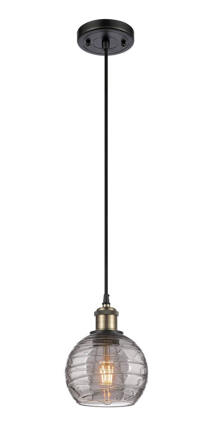Innovations Ballston 516-1P-BAB-G1213-6SM Pendant Light - Black Antique Brass