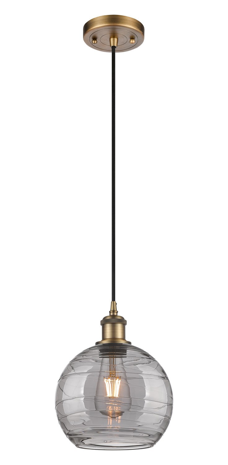Innovations Ballston 516-1P-BB-G1213-8SM Pendant Light - Brushed Brass