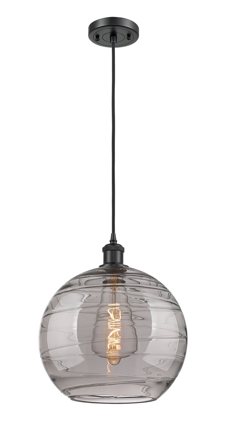 Innovations Ballston 516-1P-BK-G1213-12SM Pendant Light - Matte Black