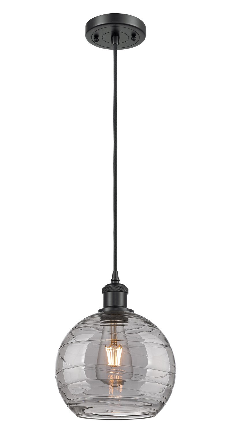 Innovations Ballston 516-1P-BK-G1213-8SM Pendant Light - Matte Black