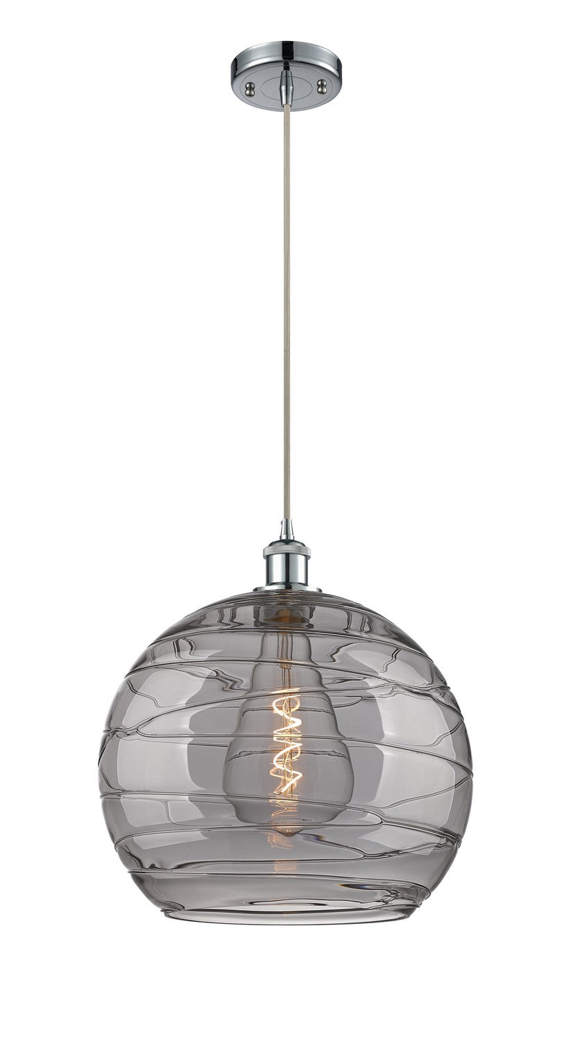 Innovations Ballston 516-1P-PC-G1213-14SM Pendant Light - Polished Chrome