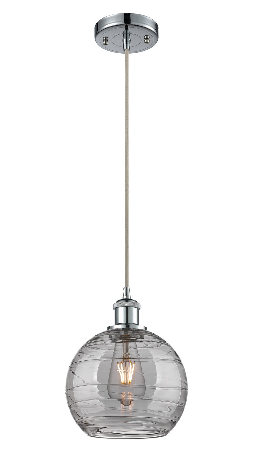 Innovations Ballston 516-1P-PC-G1213-8SM Pendant Light - Polished Chrome