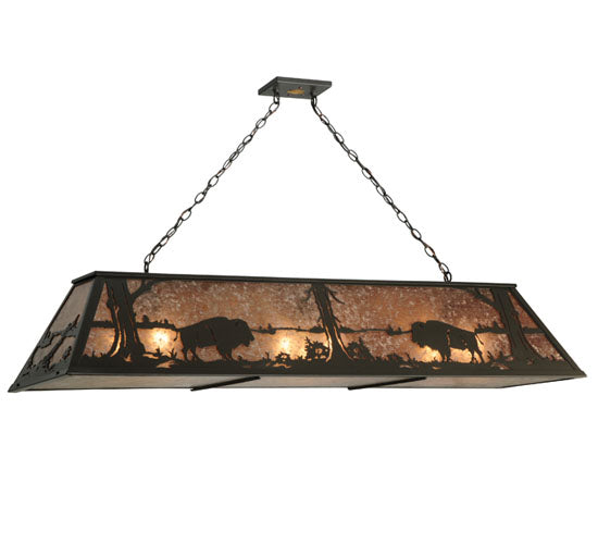 Meyda Tiffany Buffalo At Lake 136776 Pendant Light - Timeless Bronze