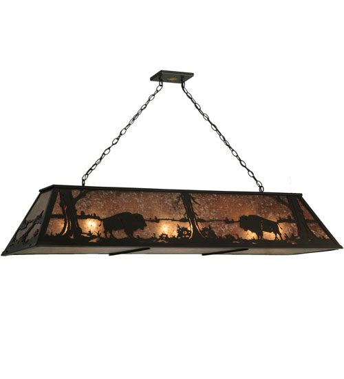 Meyda Tiffany Buffalo At Lake 136776 Pendant Light - Timeless Bronze