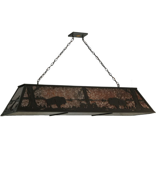 Meyda Tiffany Buffalo At Lake 136776 Pendant Light - Timeless Bronze