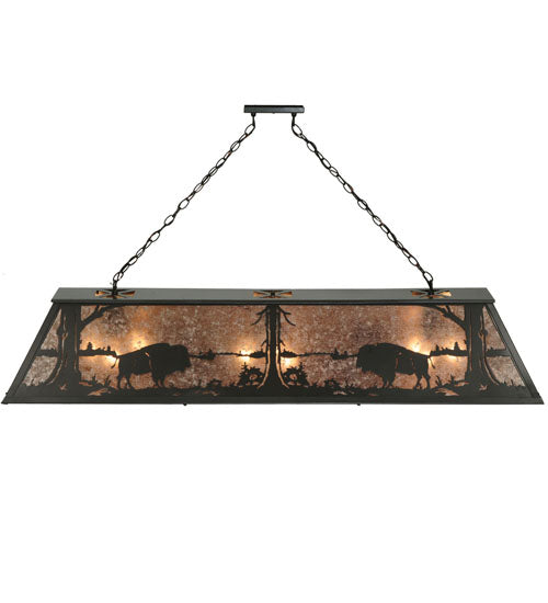 Meyda Tiffany Buffalo At Lake 136776 Pendant Light - Timeless Bronze