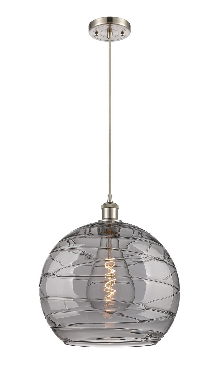Innovations Ballston 516-1P-SN-G1213-14SM Pendant Light - Brushed Satin Nickel
