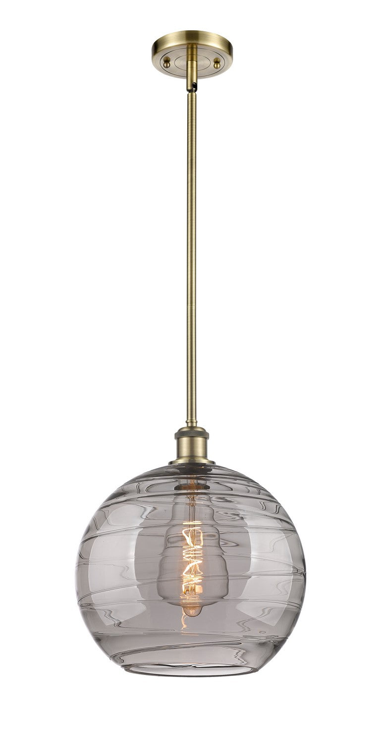 Innovations Ballston 516-1S-AB-G1213-12SM Pendant Light - Antique Brass