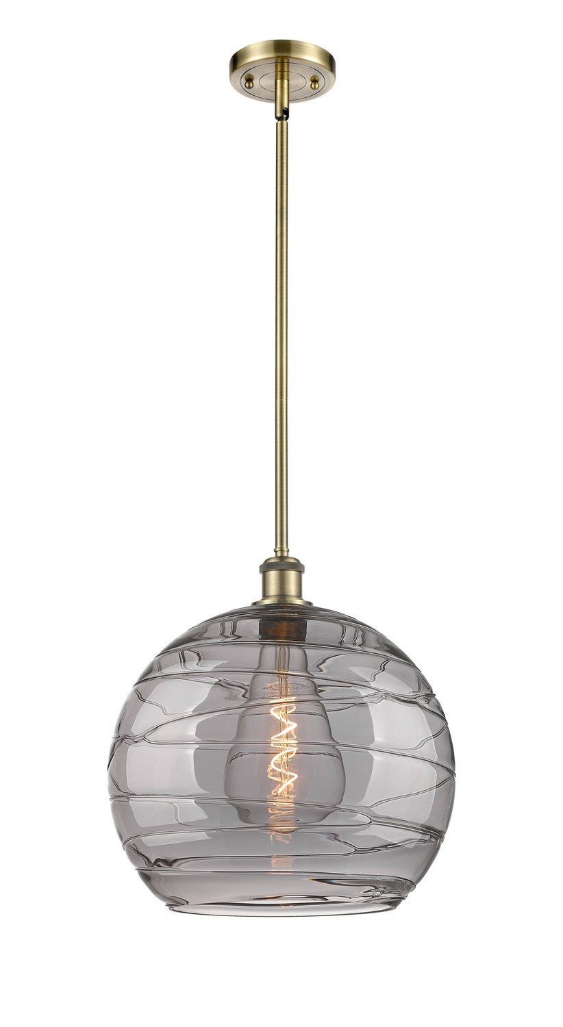 Innovations Ballston 516-1S-AB-G1213-14SM Pendant Light - Antique Brass