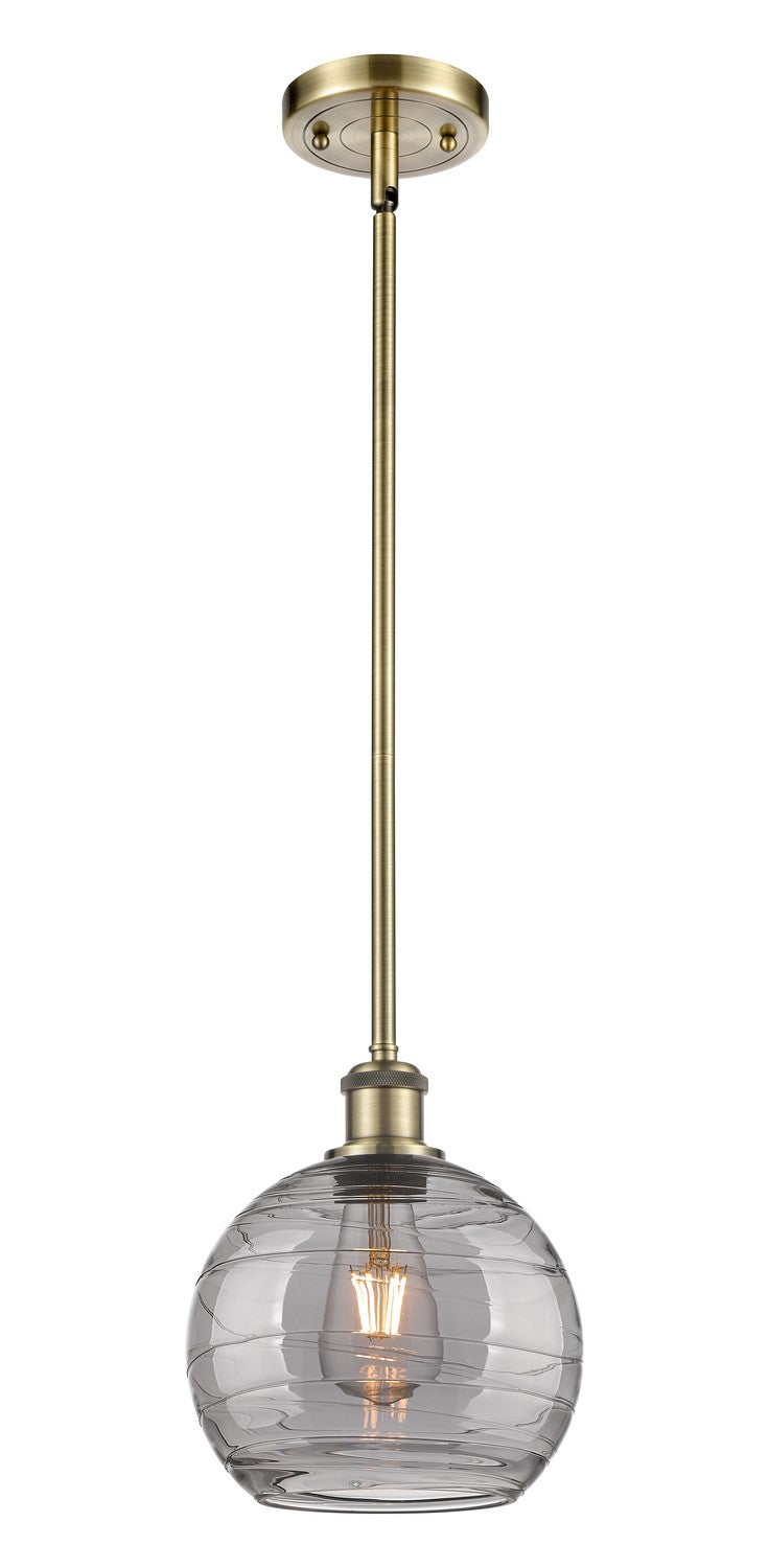 Innovations Ballston 516-1S-AB-G1213-8SM Pendant Light - Antique Brass