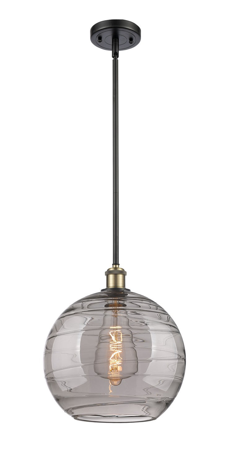 Innovations Ballston 516-1S-BAB-G1213-12SM Pendant Light - Black Antique Brass