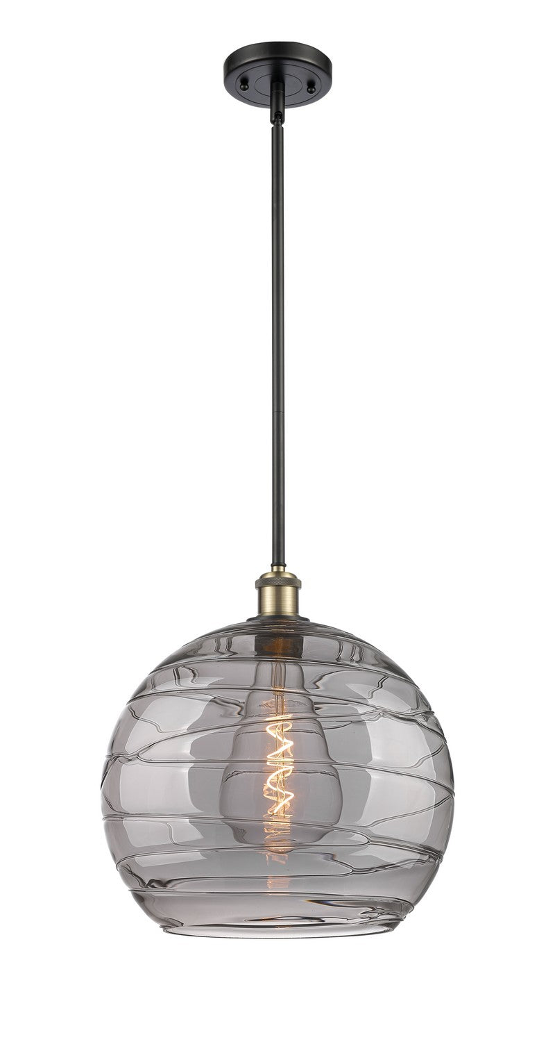 Innovations Ballston 516-1S-BAB-G1213-14SM Pendant Light - Black Antique Brass