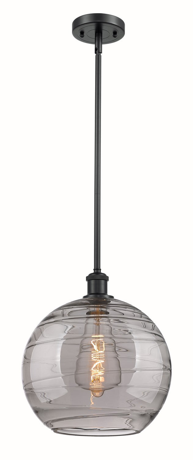 Innovations Ballston 516-1S-BK-G1213-12SM Pendant Light - Matte Black