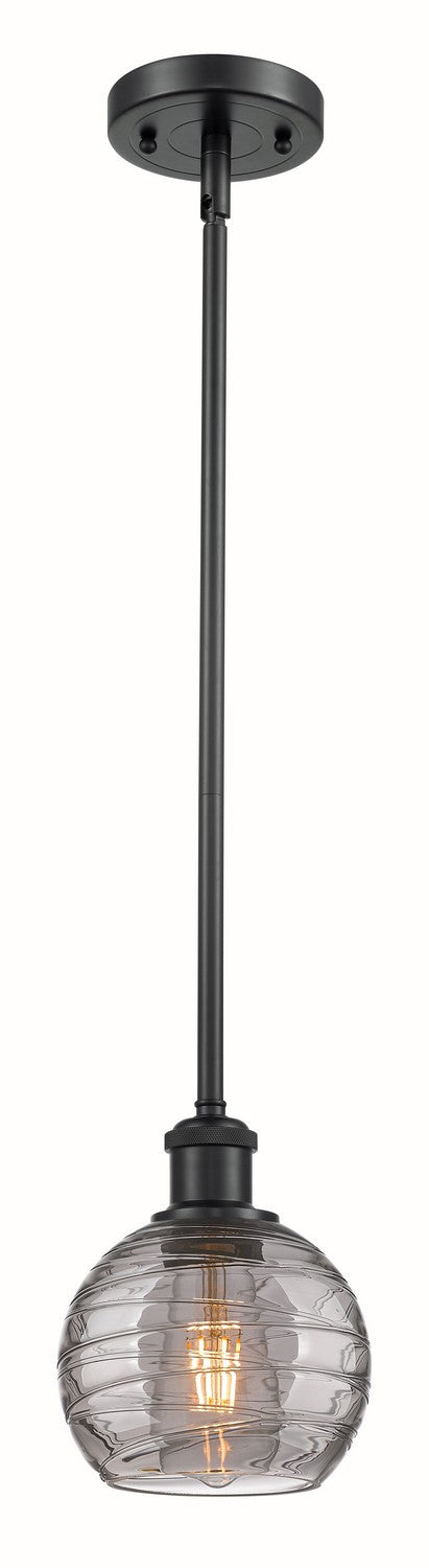 Innovations Ballston 516-1S-BK-G1213-6SM Pendant Light - Matte Black