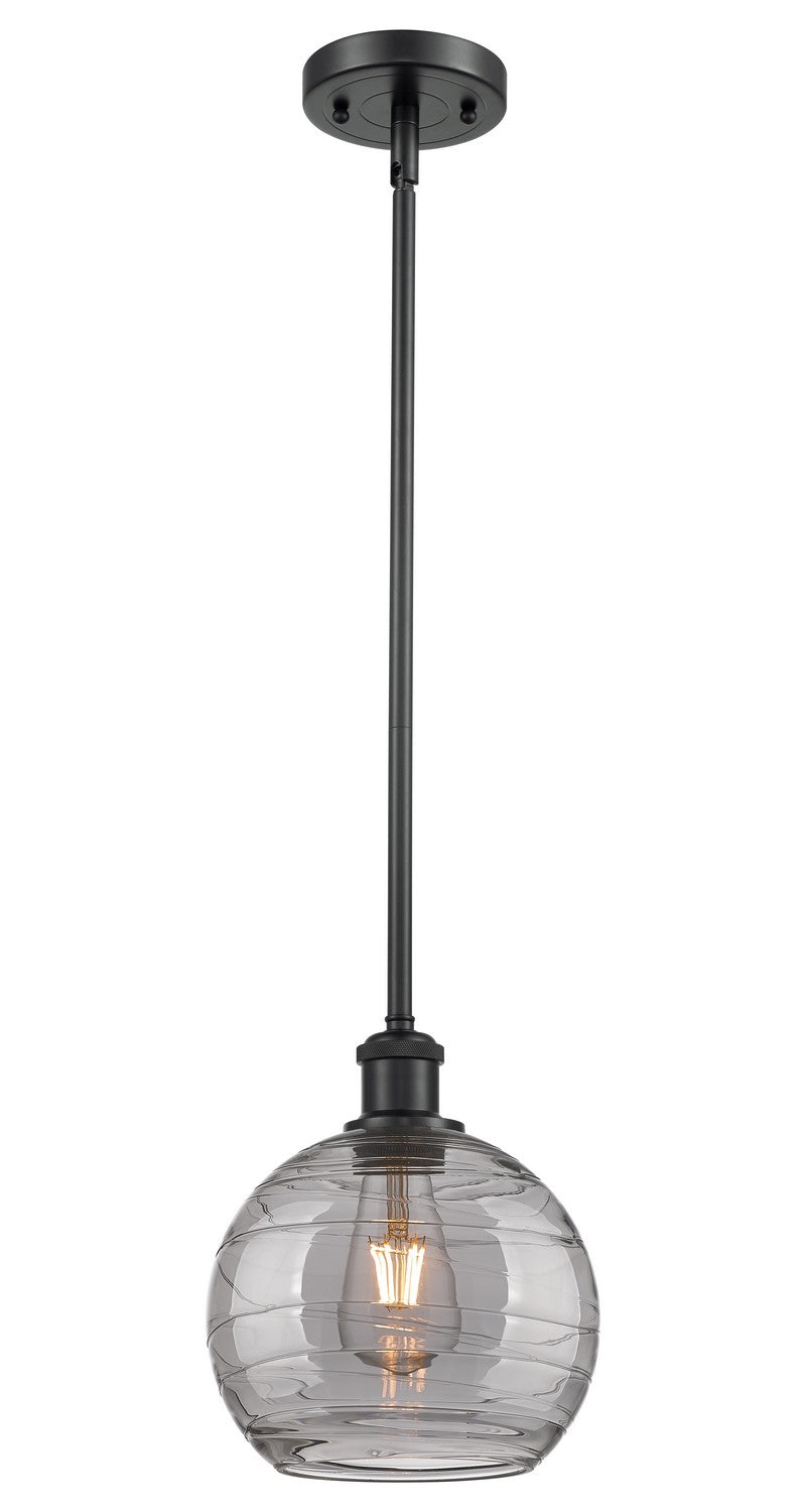 Innovations Ballston 516-1S-BK-G1213-8SM Pendant Light - Matte Black