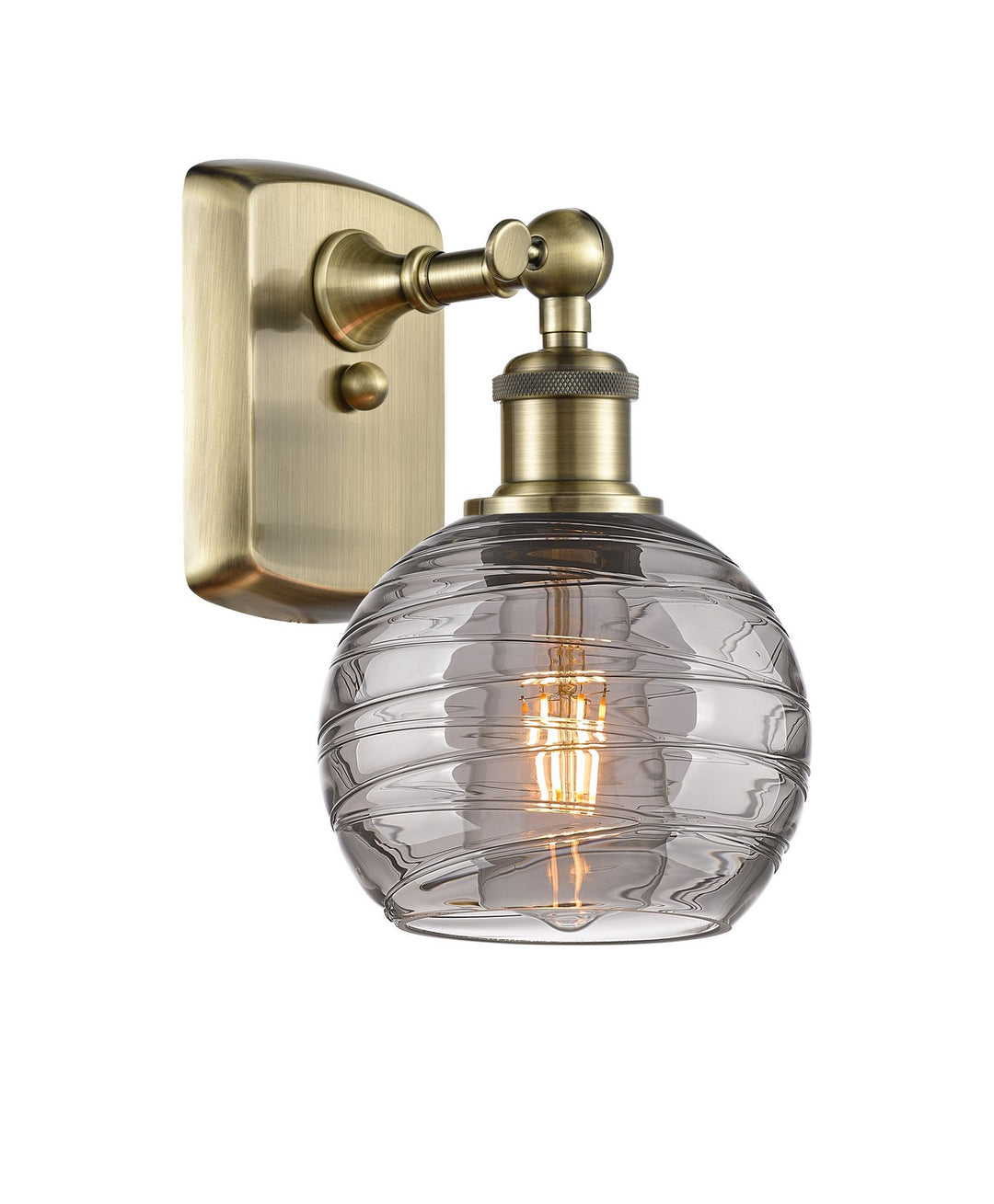 Innovations Ballston 516-1W-AB-G1213-6SM Wall Sconce Light - Antique Brass