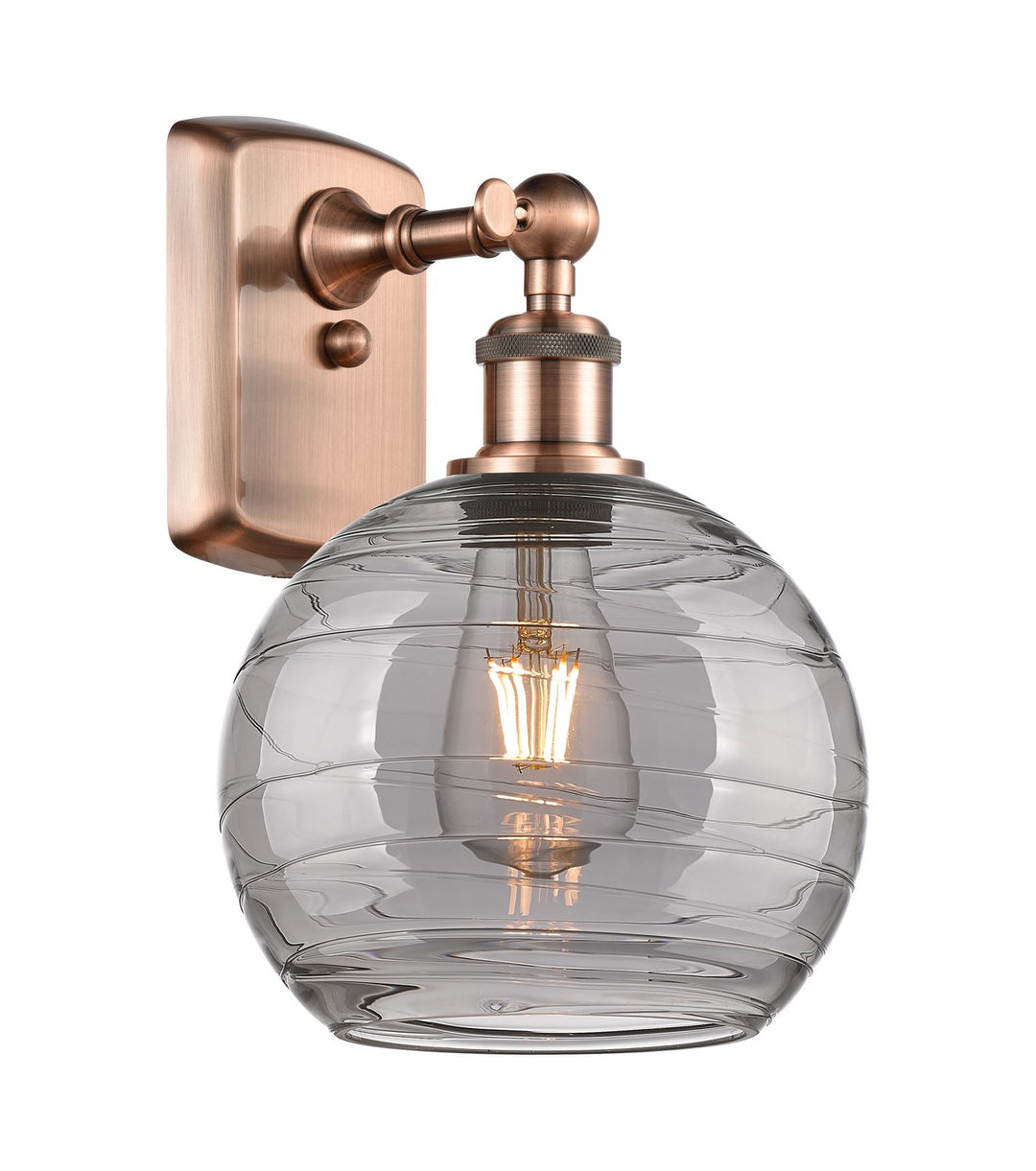 Innovations Ballston 516-1W-AC-G1213-8SM Wall Sconce Light - Antique Copper