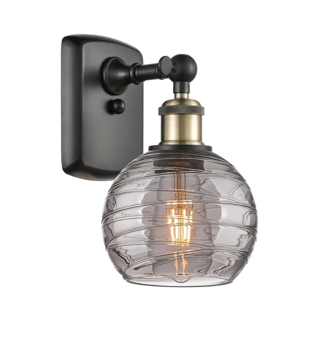 Innovations Ballston 516-1W-BAB-G1213-6SM Wall Sconce Light - Black Antique Brass