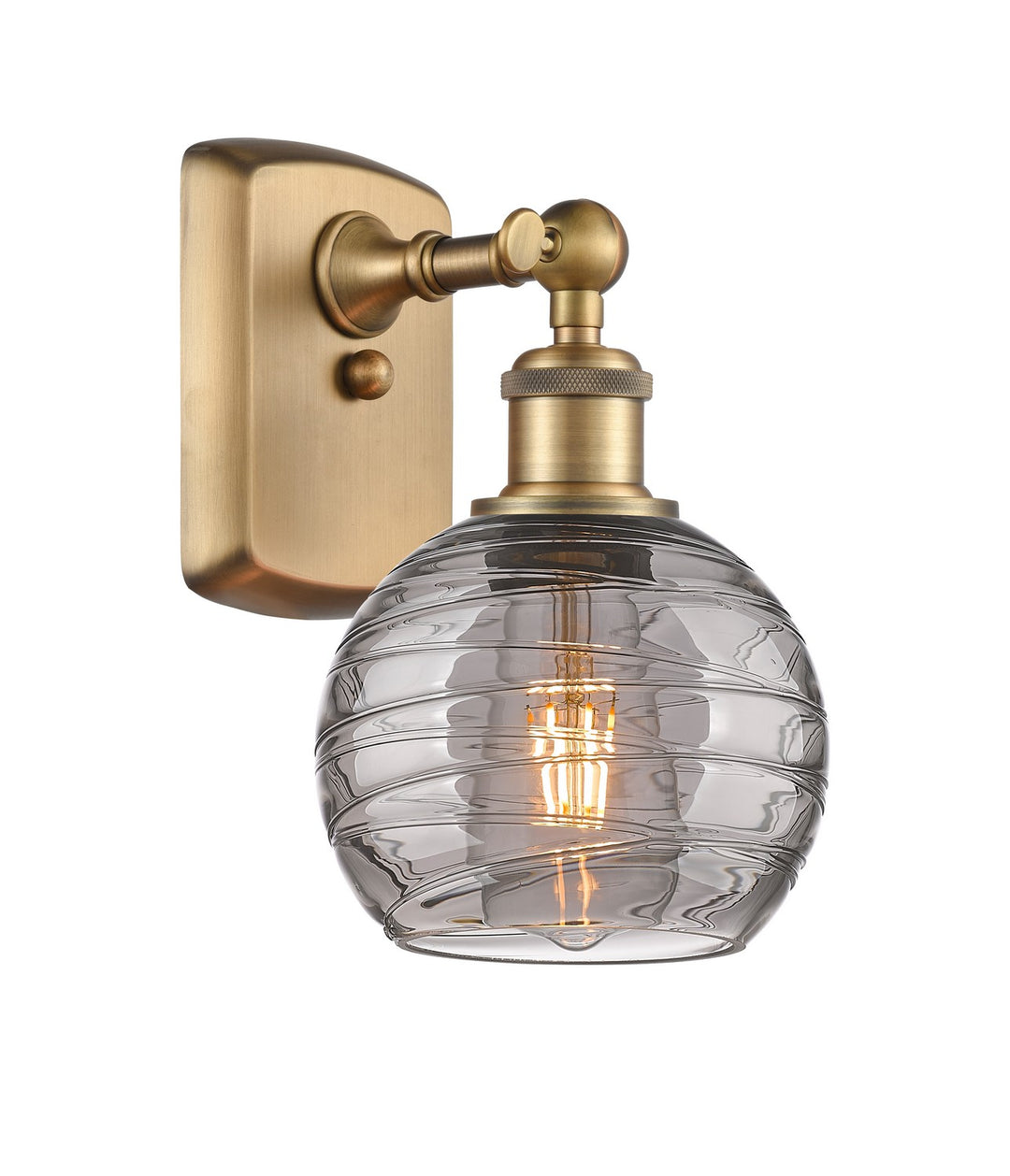 Innovations Ballston 516-1W-BB-G1213-6SM Wall Sconce Light - Brushed Brass