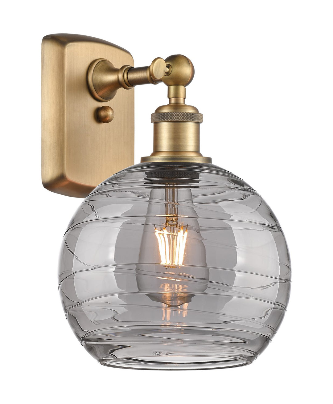 Innovations Ballston 516-1W-BB-G1213-8SM Wall Sconce Light - Brushed Brass