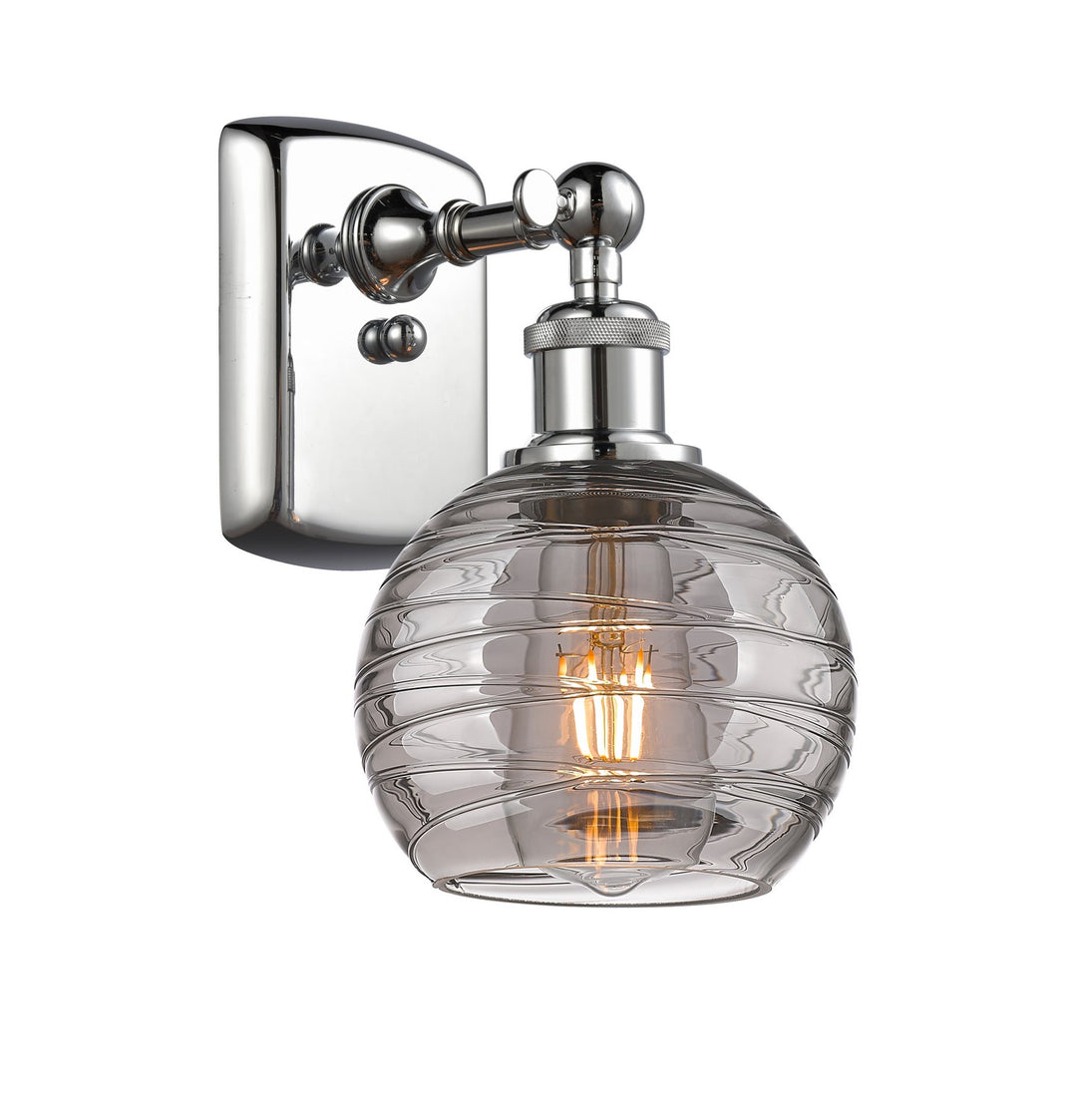 Innovations Ballston 516-1W-PC-G1213-6SM Wall Sconce Light - Polished Chrome