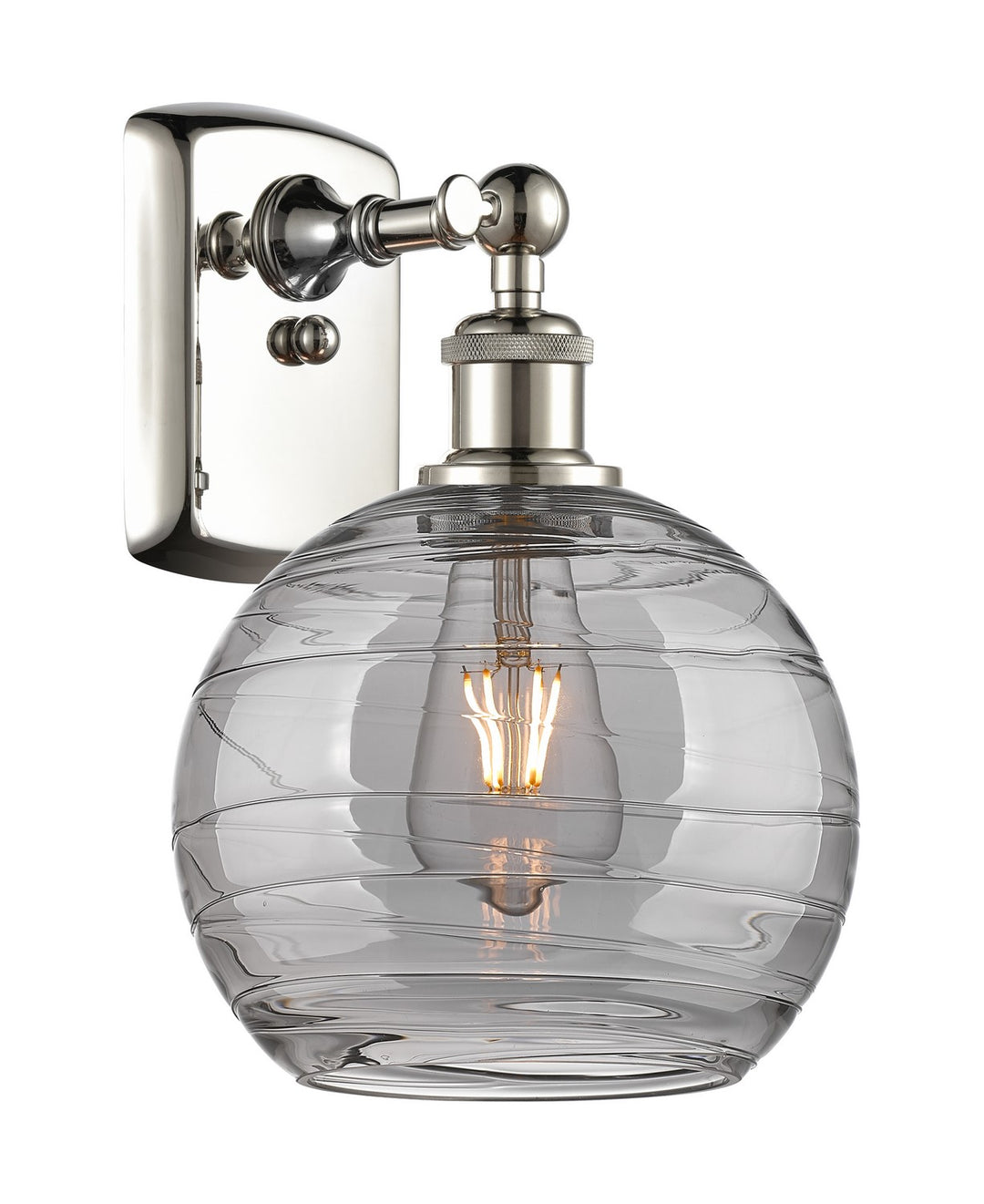 Innovations Ballston 516-1W-PN-G1213-8SM Wall Sconce Light - Polished Nickel