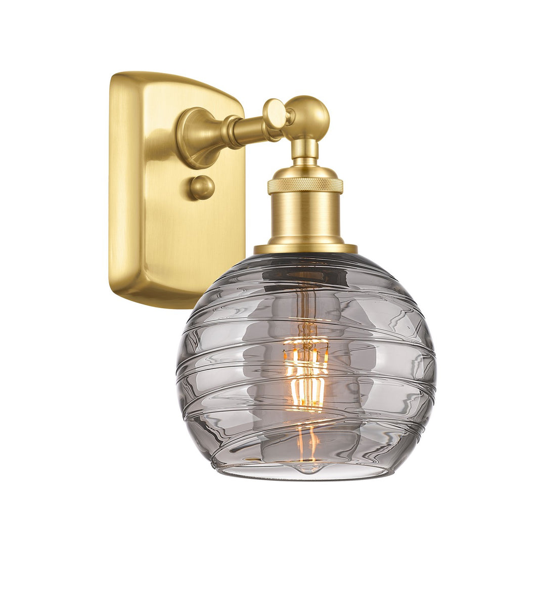 Innovations Ballston 516-1W-SG-G1213-6SM Wall Sconce Light - Satin Gold