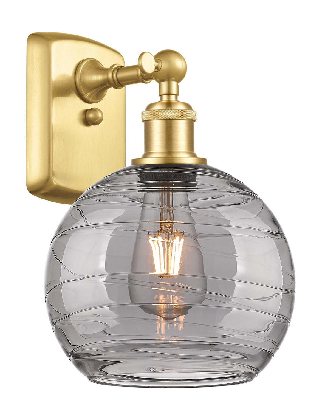 Innovations Ballston 516-1W-SG-G1213-8SM Wall Sconce Light - Satin Gold