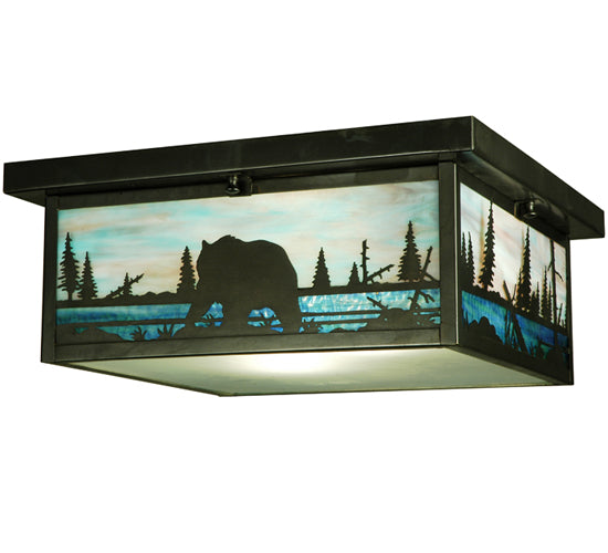 Meyda Tiffany Bear Creek 136988 Ceiling Light - Craftsman Brown