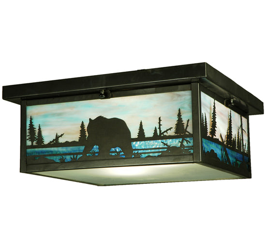 Meyda Tiffany Bear Creek 136988 Ceiling Light - Craftsman Brown