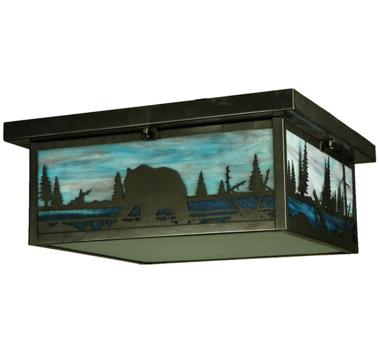 Meyda Tiffany Bear Creek 136988 Ceiling Light - Craftsman Brown