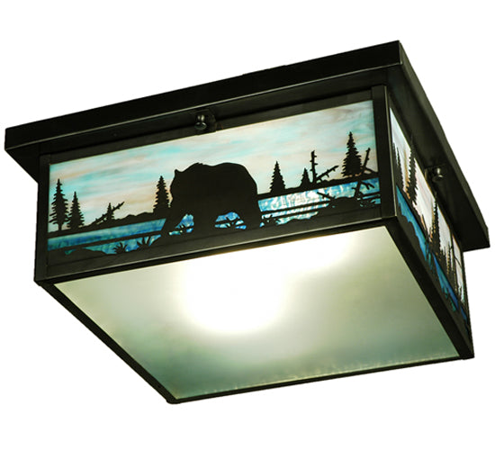 Meyda Tiffany Bear Creek 136988 Ceiling Light - Craftsman Brown