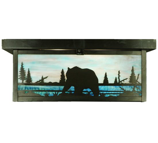 Meyda Tiffany Bear Creek 136988 Ceiling Light - Craftsman Brown