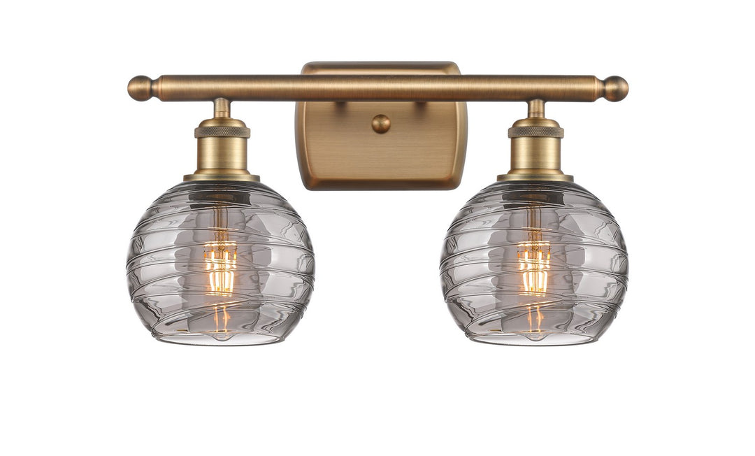 Innovations Ballston 516-2W-BB-G1213-6SM Bath Vanity Light 16 in. wide - Brushed Brass