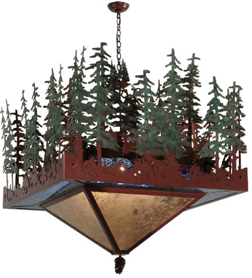Meyda Tiffany Pine Lake 137023 Pendant Light - Rust, Custom