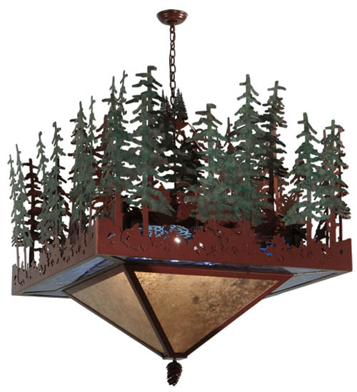 Meyda Tiffany Pine Lake 137023 Pendant Light - Rust, Custom